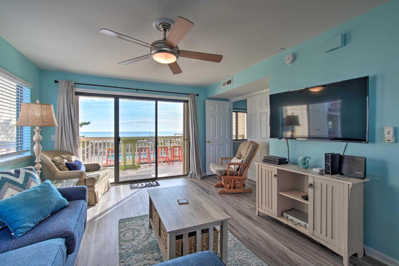 Ocean-View Condo With Deck, Steps To Carolina Beach! Eksteriør billede