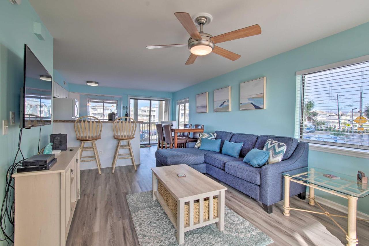 Ocean-View Condo With Deck, Steps To Carolina Beach! Eksteriør billede